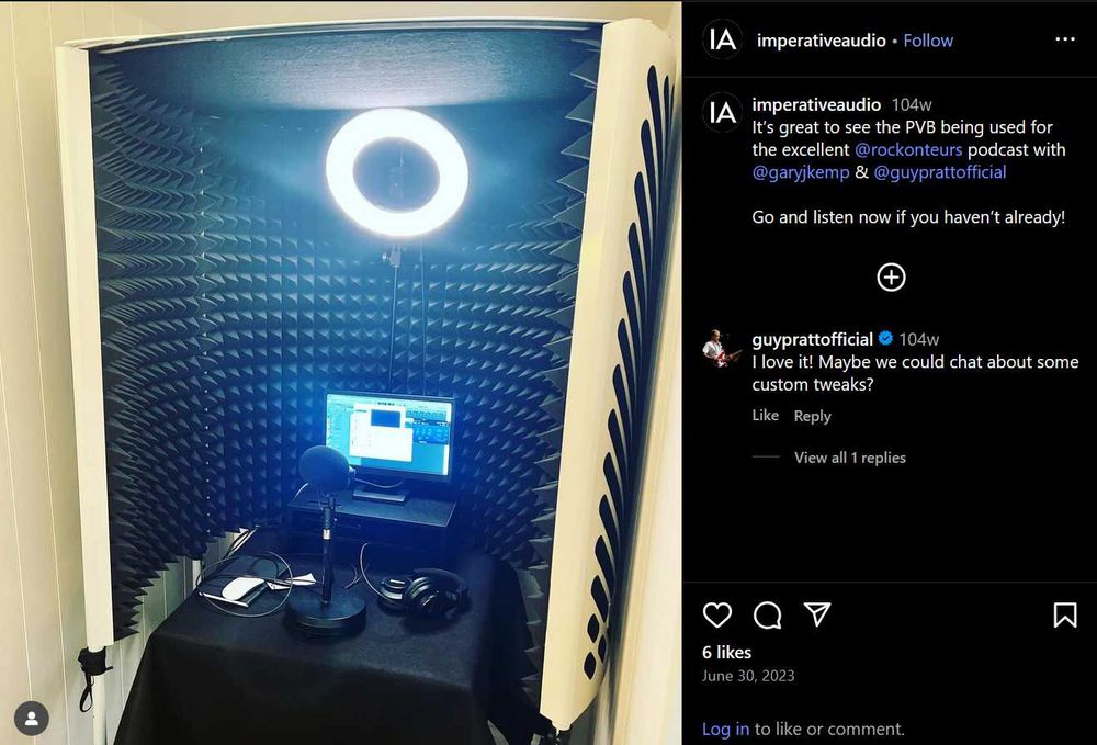 Cabine de Voz Estúdio Portátil para Podcast e música - Vocal Booth