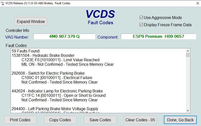 Naprawa regeneracja pompy pompa abs esp zablokowana Audi C123EF0 P050F