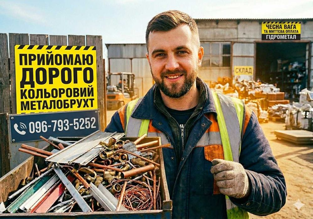 Прийом металу з виїздом на об'єкт. Метал Мідь, Алюміній, Латунь. Дорого та Швидко!