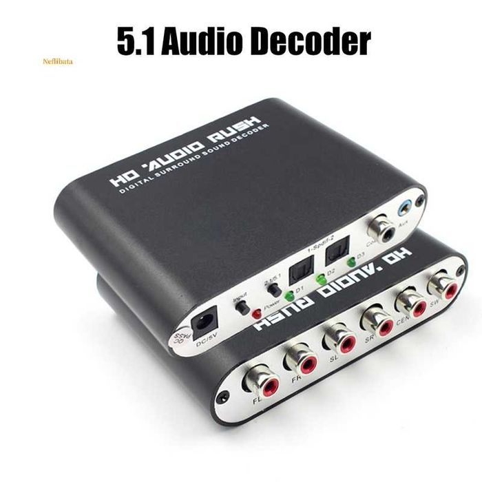 Decodificador de áudio analógico digital de 5.1 canais (novo)
