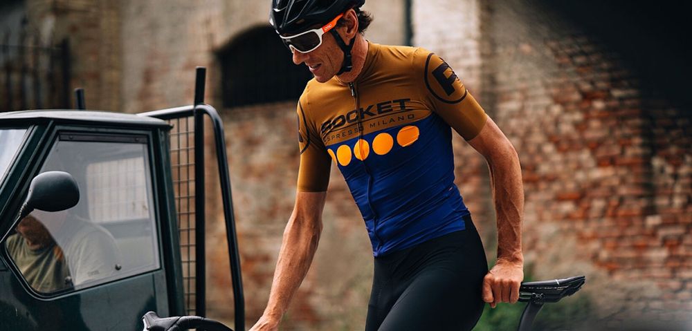 Велоджерсі Santini Redux Jersey x Rocket Espresso Cycling