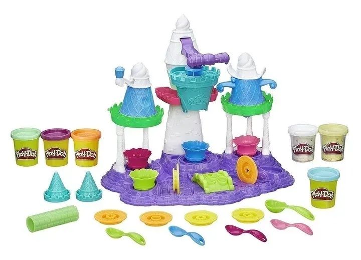 Play doh zamek lodowy