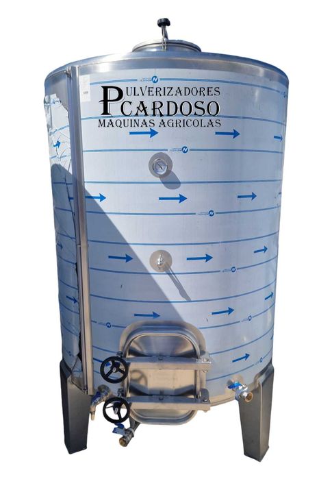 Cuba Inox Fermentação Vinho 2000 Litros 2 Portas