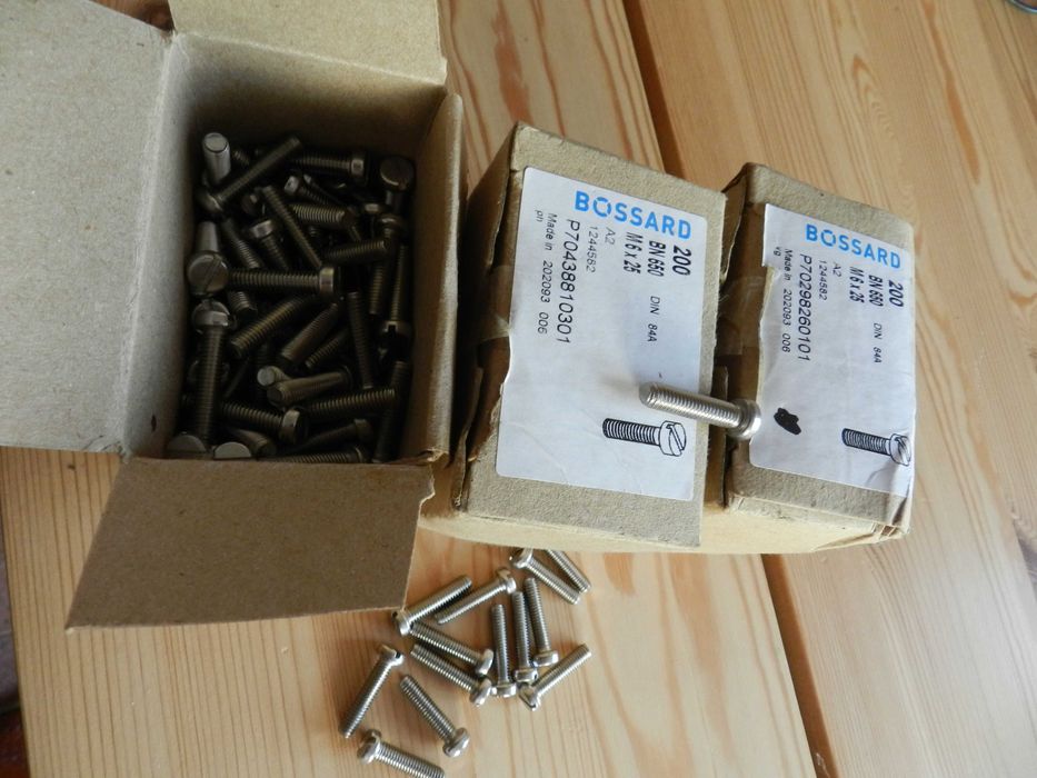 Śruby stal nierdzewna m6 x 25mm łbem walcowym