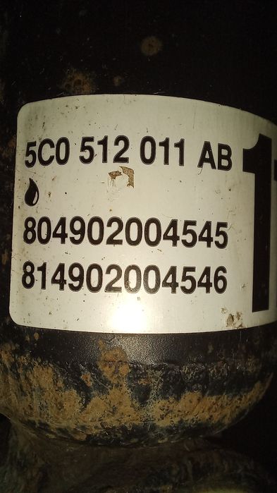 VW JETTA 2017 задний амортизатор в сборе 1c0512011 ab