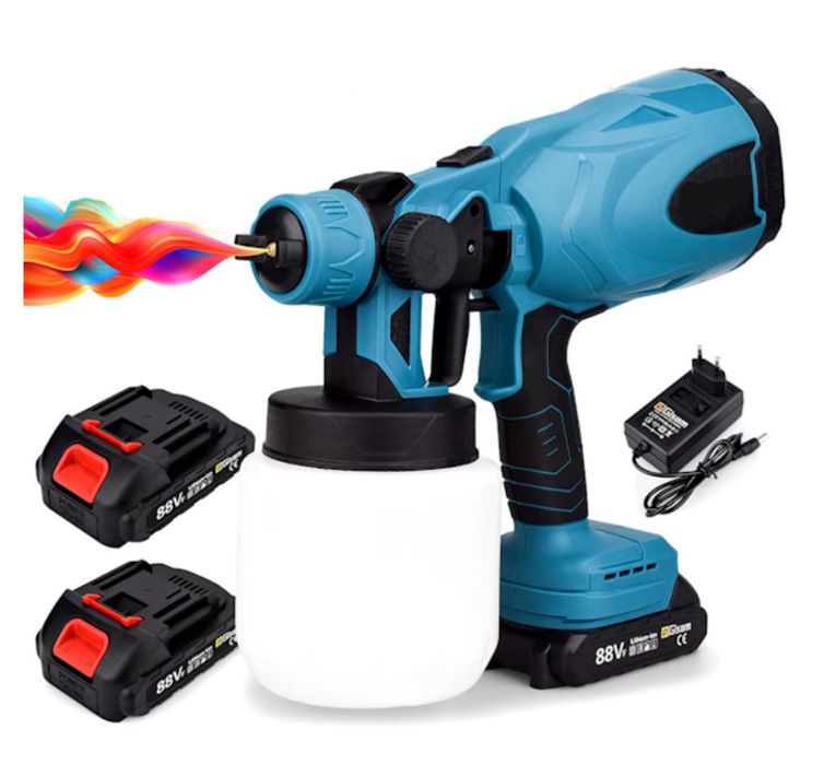 Краскопульт на 2 аккумулятора Окрасочный Пистолет