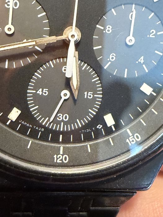 Seiko 7a28 black z gwarancja
