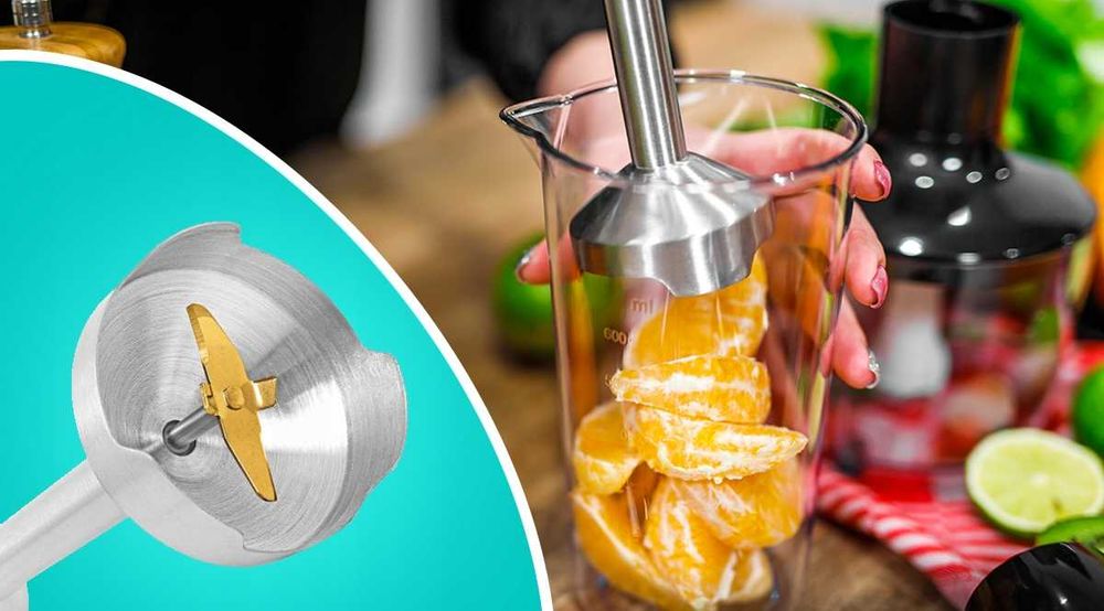 Mikser Ręczny Mocny Blender Wielofunkcyjny Do Smoothie I Zup NOWY