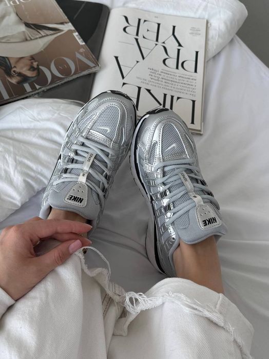 Кросівки Кроссовки Nike P-6000 Silver White Кросовки демісезон