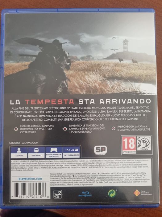 Jogo ps4 Ghost of Tsushima