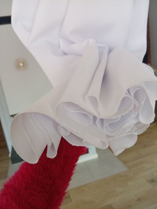 Sukienka komunijna z futrzanym bolerkiem