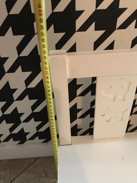 Biurko i krzeselko dla przedszkolaka Ikea bialy zestaw
