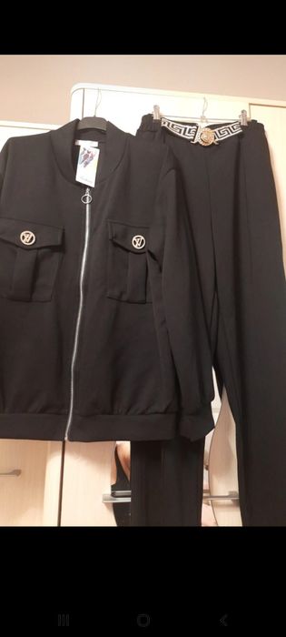 Komplet czarny bomberka I spodnie uni xl/ 2xl/ 3xl