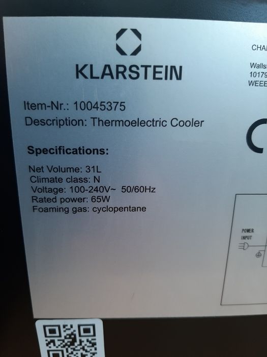 Винный холодильник Klarstein Silent Vino 12 Uno