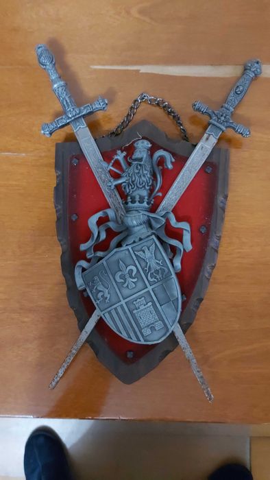 Panóplias Medievais Decorativas (Conjunto 3 Peças)