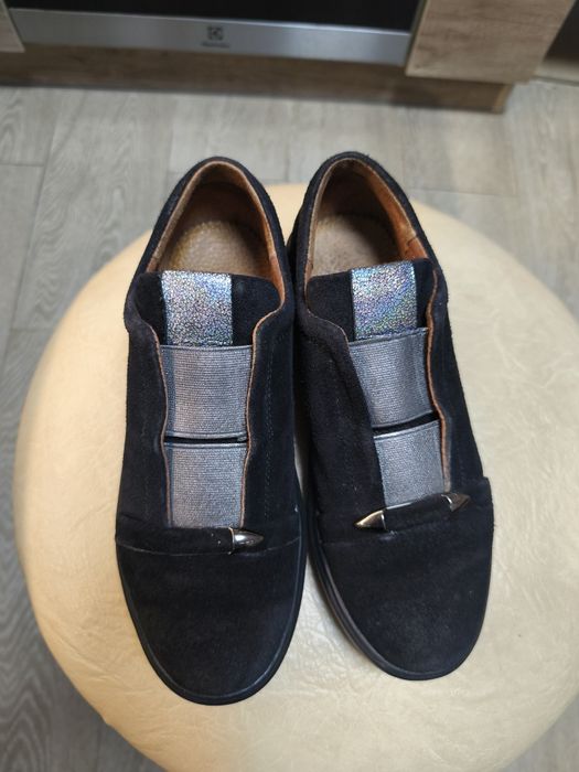 Туфлі мешти 37 розмір замша