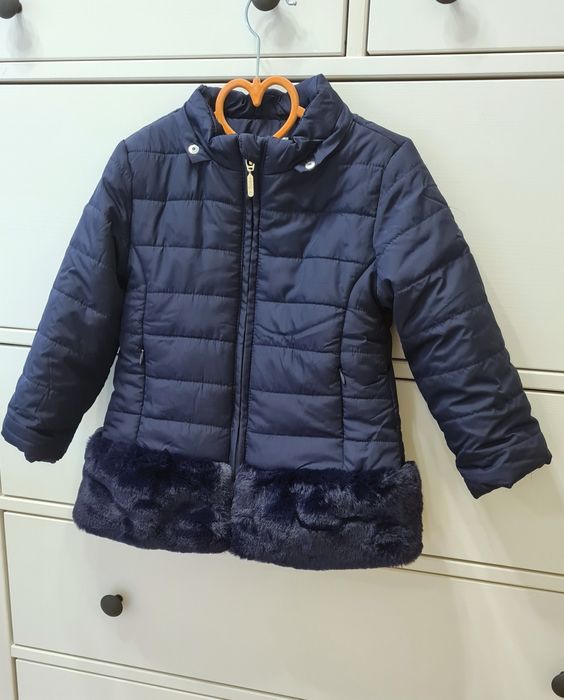 Birba piękna włoska kurtka zimowa futerko ciepłe Nowe 92-98