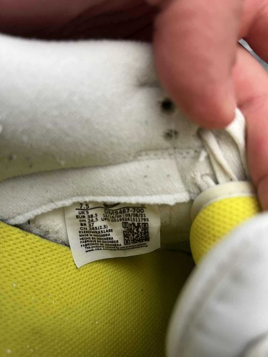 Buty Nike dunk low  OG yellow strike citrone Jordan Vintage r. 38,5