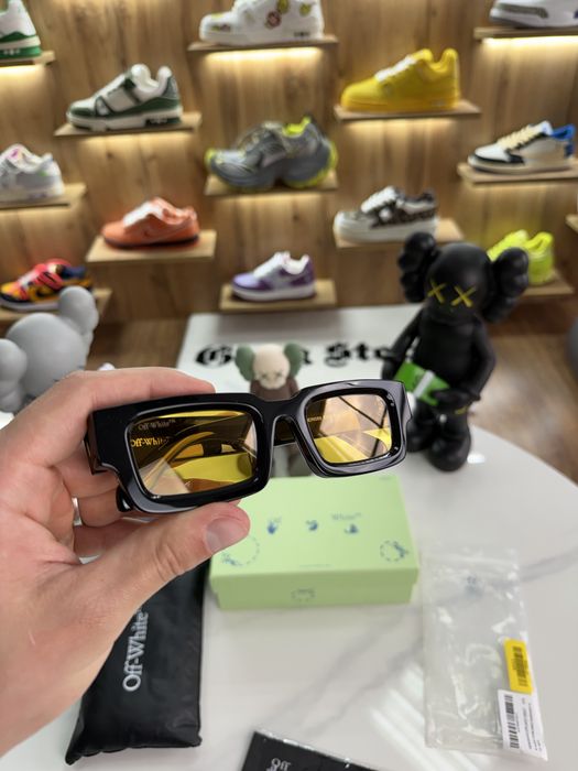 Окуляри Сонцезахисні OFF-WHITE Oregon Sunglasses Black / Yellow — zdjęcie 4