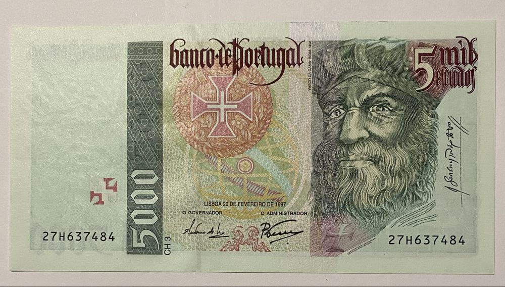 Nota 1115 - Cinco Mil Escudos 1997