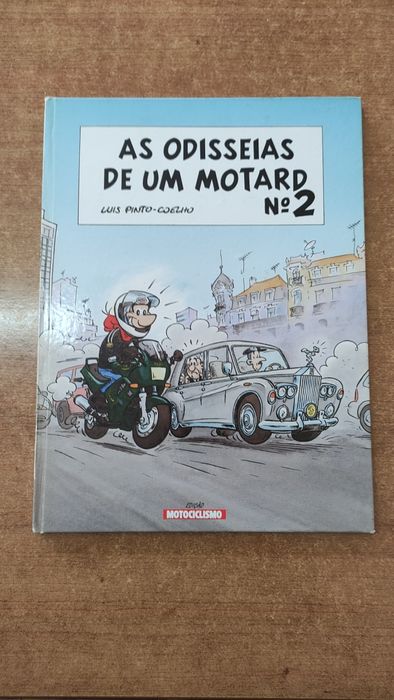 Livro Banda Desenhada Antiga "As Odisseias de um Motard"