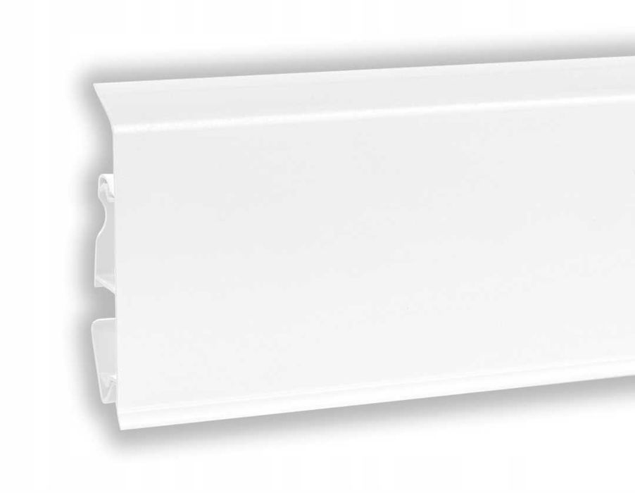 Listwy przypodłogowe białe 60 metrów  z końcówkami