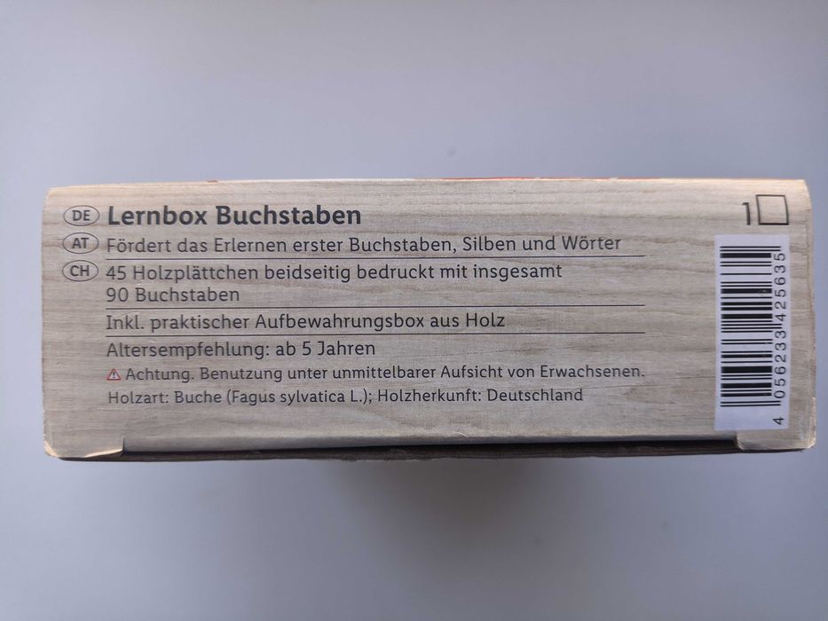 Lernbox Buchstaben Германия детская игра Учим алфавит из коробки Новое