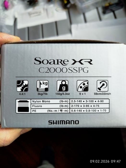 Shimano Soare XR 25 C2000SSPG; XR 21 C2500S; Vanford 24 c2500s 2500S, Soare BB c2000sspg