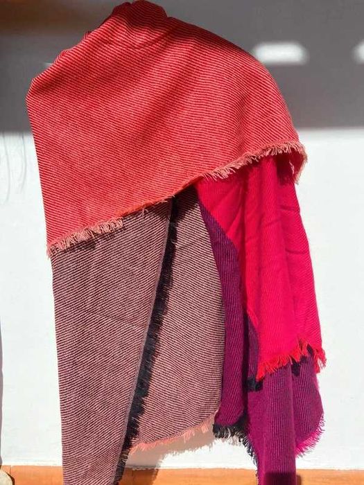 Pashmina colorida quadrada