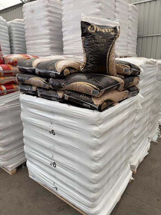 Pellet drzewny OLIMP Stelmet 15kg | paleta 975kg | A1 ENplus | 6mm
