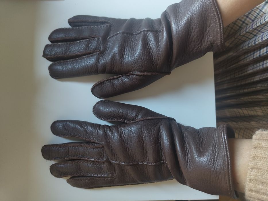 Rękawiczki męskie skórzane