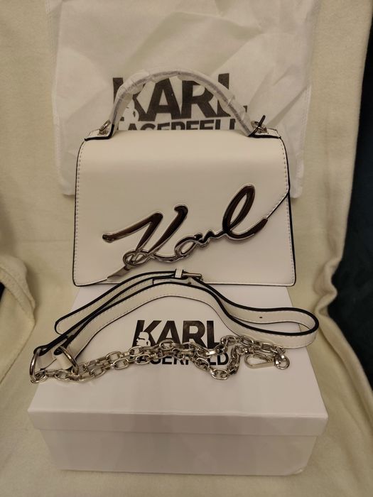 Nowa torebka damska Karl Lagerfeld. Kolor biały