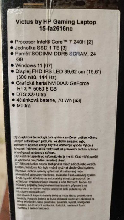 Новий RTX5060 8ГБ/Дешево і терміново ноутбук/HP Victus 15/Intel Core 7 240H 10 ядер/RAM 24ГБ/SSD 1ТБ