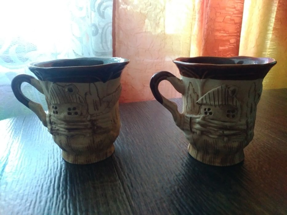 Чашки глиняные, новые