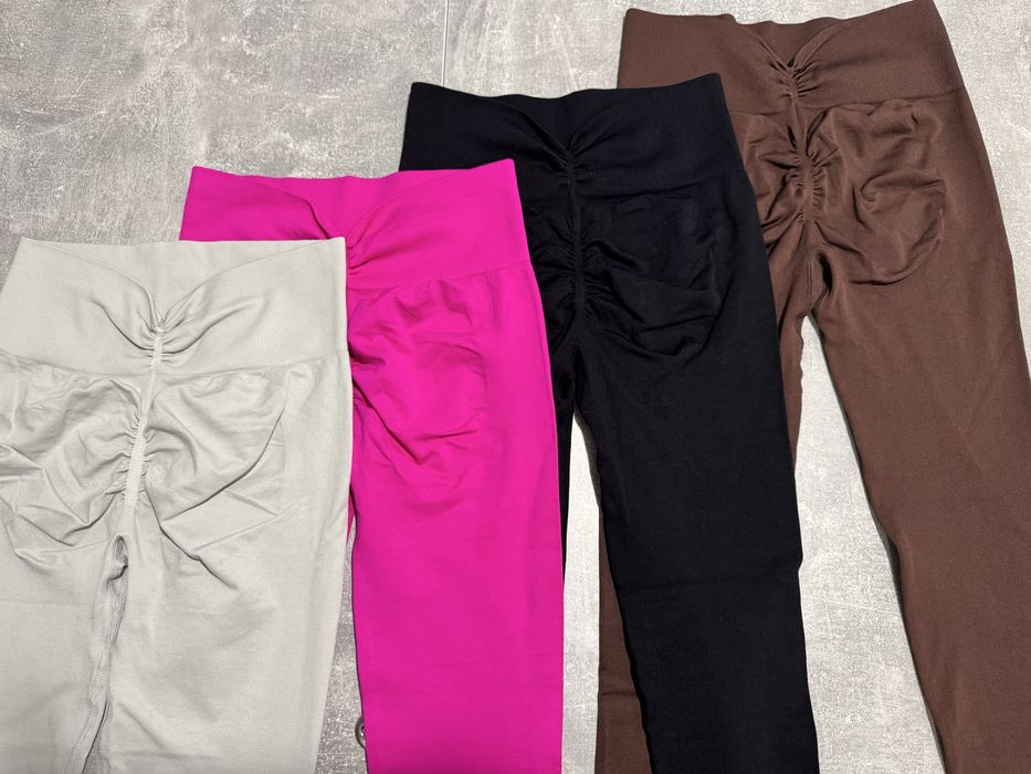 Лосини з push ap однотон кольрові