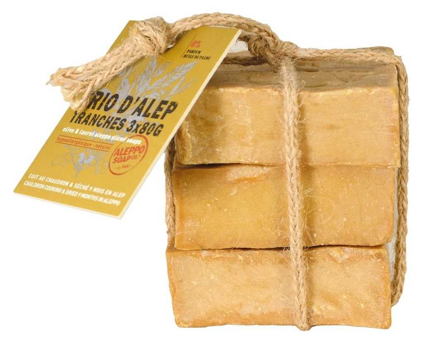 Mydło Aleppo oliwkowo-laurowe 100%  naturalne Tade 3 x 80g
