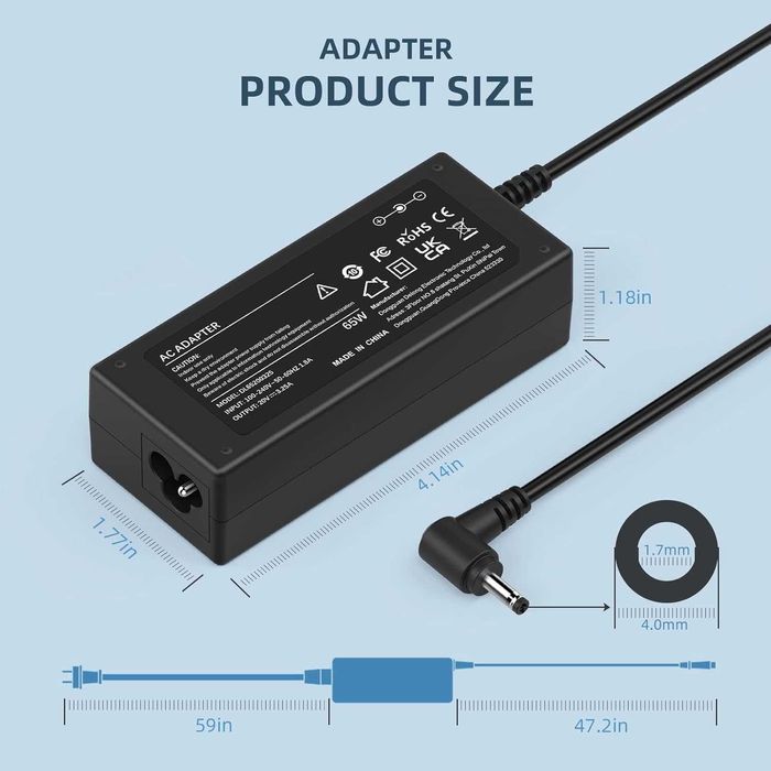ładowarka AC zasilacz do Lenovo Flex 4 5 6 S. 65W 20V 3,25A