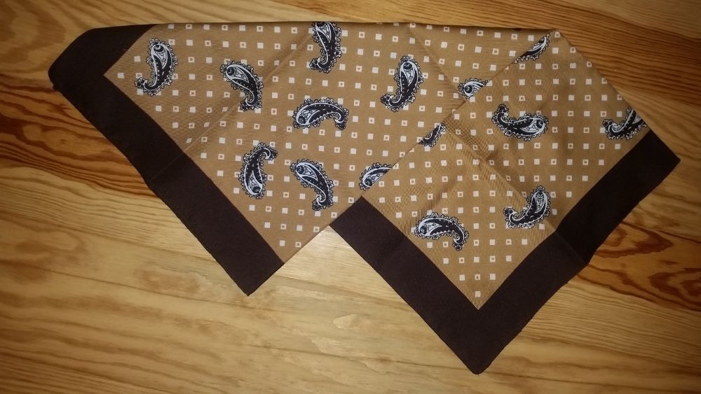 elegancka, brązowa apaszka/chustka - NOWA!
