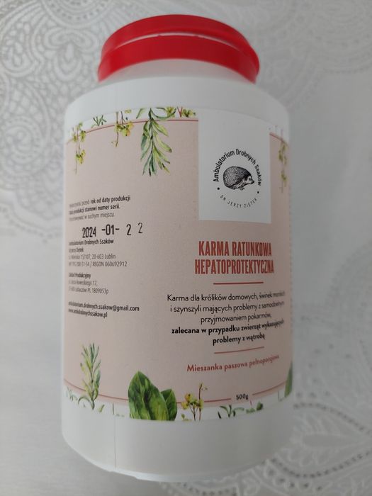 Karma mieszanka Dr Ziętek 0,5 kg koszatniczka, królik, szynszyla, świn