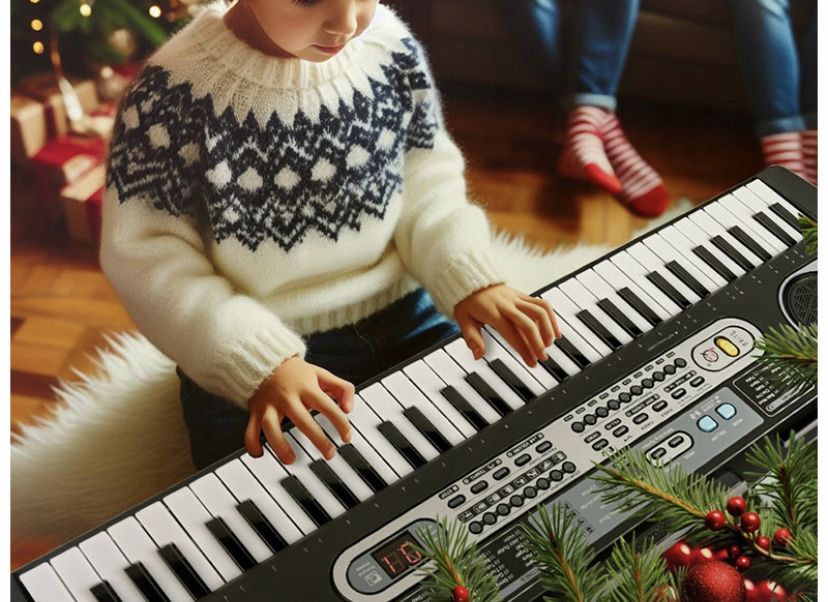 Keyboard Organy Pianino Do Nauki 61 Klawiszy Mikrofon Prezent Dzieci