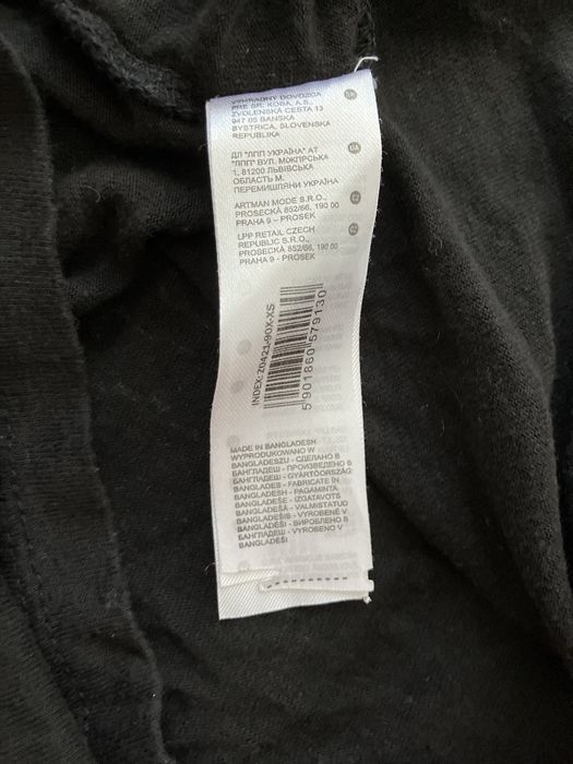 Casualowy, stylowy, rockowy, czarny tank top XS, Reserved, len/wiskoza
