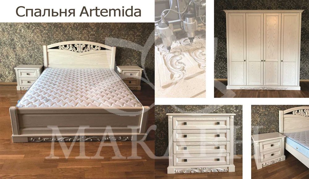 В наявності двоспальне ліжко в розмірі 160/180*200