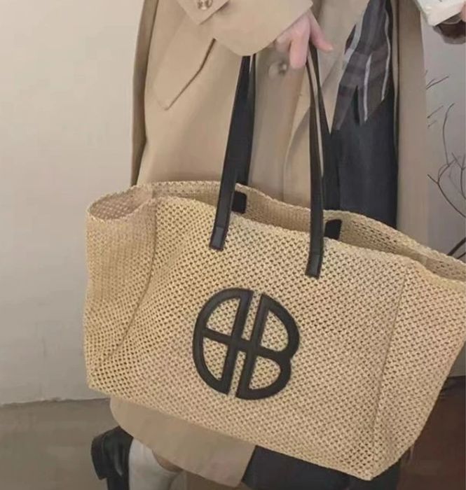 Шопер жіночий з шкіряними ручками