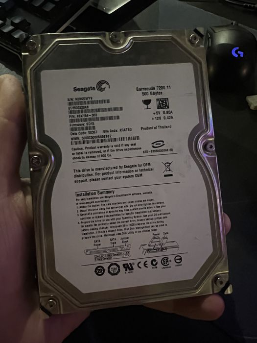 HDD SEAGATE 500gb, жорсткий диск