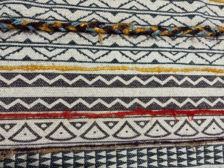 Tapete Tribal Multicolor em Algodão 80x150 cm