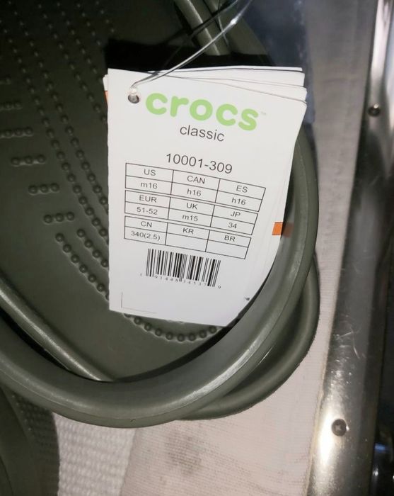 Crocs мужские, m16, на стопу 32-33см,  НОВЫЕ!
