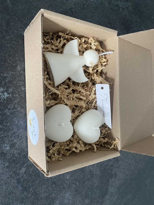 Piękne zestawy świec sojowych na podziękowania, urodziny, komunię