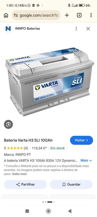 Bateria Nova nunca usada