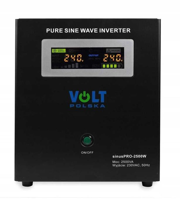 Інвертор Volt Polska 2500W 24V ДЖБ ИБП Чистий синус. Беcперебойник. Инвертор