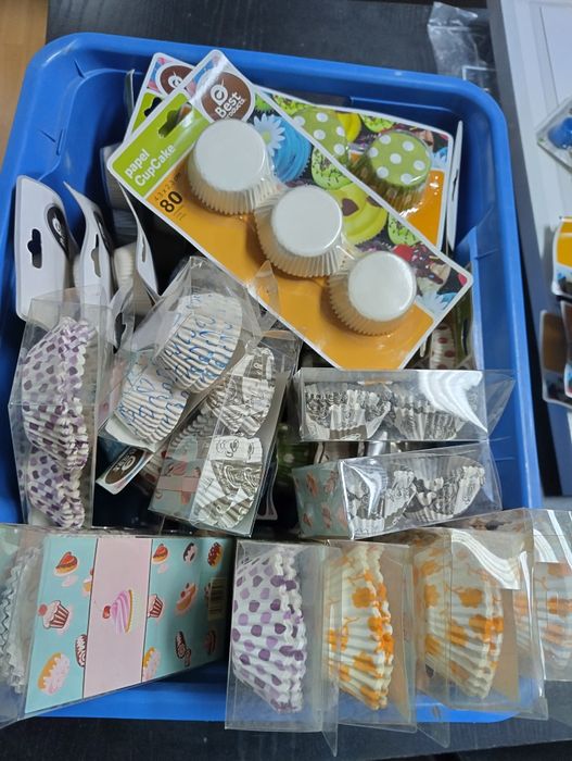 49 conjuntos de formas de papel para cupcakes / muffins